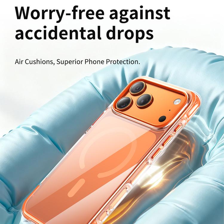 真空密封透明エアバッグ磁気アクリルフォンケース、iPhone 17 Pro Max用、iPhone 17 Pro用、iPhone 17用