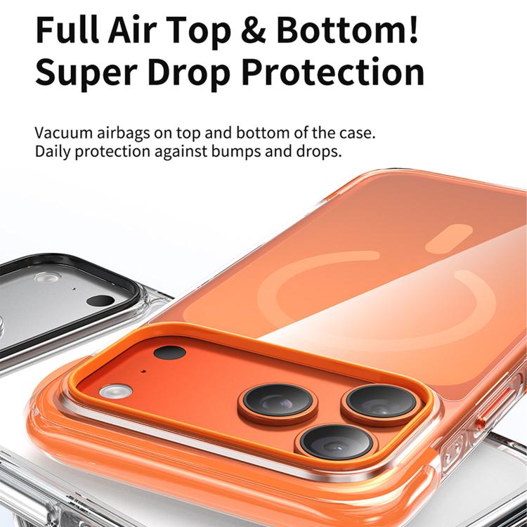 真空密封透明エアバッグ磁気アクリルフォンケース、iPhone 17 Pro Max用、iPhone 17 Pro用、iPhone 17用