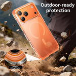 真空密封透明エアバッグ磁気アクリルフォンケース、iPhone 17 Pro Max用、iPhone 17 Pro用、iPhone 17用