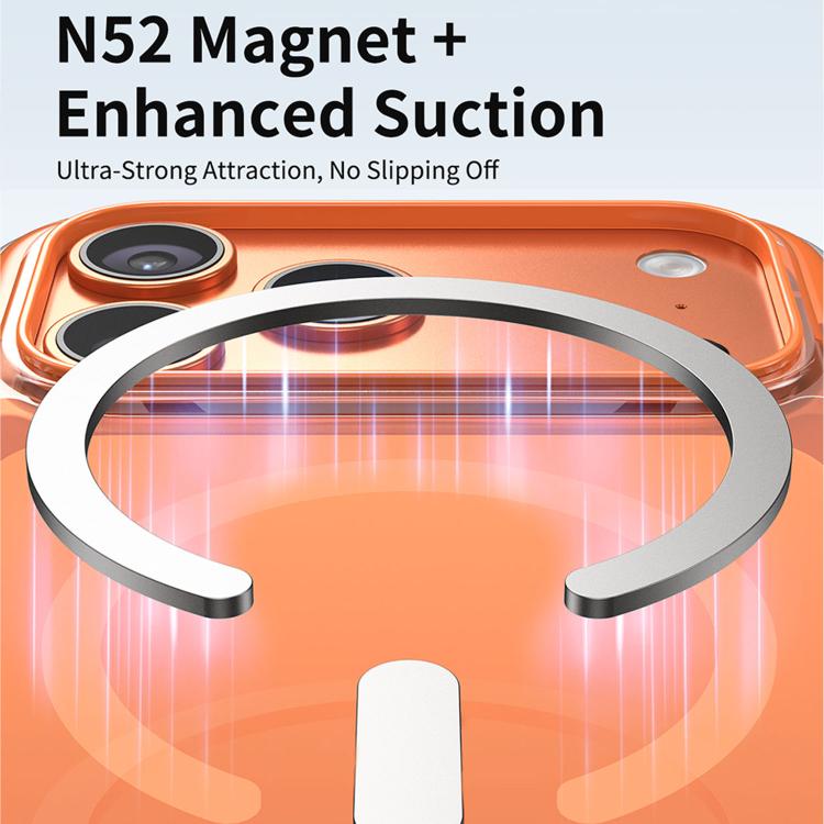 真空密封透明エアバッグ磁気アクリルフォンケース、iPhone 17 Pro Max用、iPhone 17 Pro用、iPhone 17用