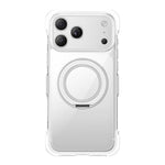 真空密封透明エアバッグ磁気回転ホルダーアクリルフォンケース、iPhone 17 Pro Max用、iPhone 17 Pro用、iPhone 17用