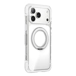 真空密封透明エアバッグ磁気回転ホルダーアクリルフォンケース、iPhone 17 Pro Max用、iPhone 17 Pro用、iPhone 17用