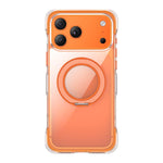 真空密封透明エアバッグ磁気回転ホルダーアクリルフォンケース、iPhone 17 Pro Max用、iPhone 17 Pro用、iPhone 17用