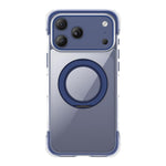 真空密封透明エアバッグ磁気回転ホルダーアクリルフォンケース、iPhone 17 Pro Max用、iPhone 17 Pro用、iPhone 17用