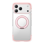 真空密封透明エアバッグ磁気回転ホルダーアクリルフォンケース、iPhone 17 Pro Max用、iPhone 17 Pro用、iPhone 17用