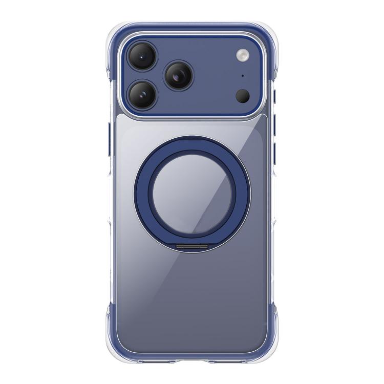 真空密封透明エアバッグ磁気回転ホルダーアクリルフォンケース、iPhone 17 Pro Max用、iPhone 17 Pro用、iPhone 17用
