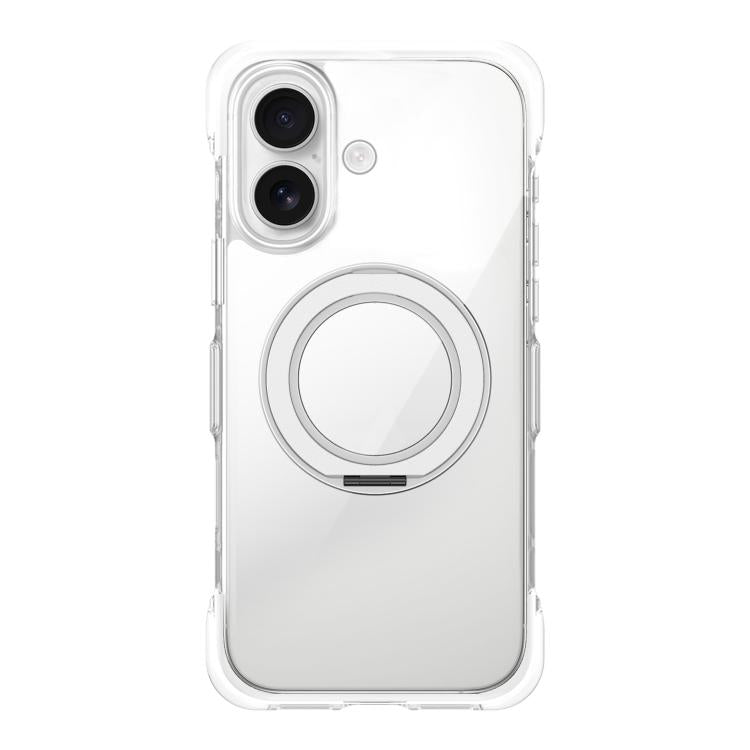 真空密封透明エアバッグ磁気回転ホルダーアクリルフォンケース、iPhone 17 Pro Max用、iPhone 17 Pro用、iPhone 17用