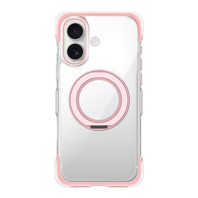 真空密封透明エアバッグ磁気回転ホルダーアクリルフォンケース、iPhone 17 Pro Max用、iPhone 17 Pro用、iPhone 17用