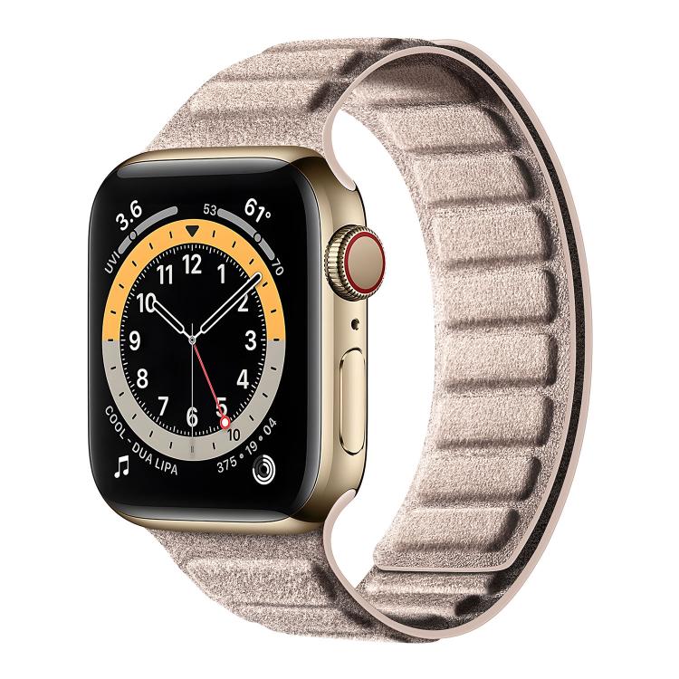 スクエアマグネティックスエードウォッチバンド、Apple Watch 46mm / 49mm / 45mm / 44mm用、Apple Watch 42mm / 41mm / 40mm / 38mm用