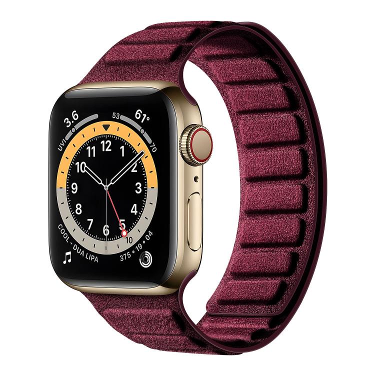 スクエアマグネティックスエードウォッチバンド、Apple Watch 46mm / 49mm / 45mm / 44mm用、Apple Watch 42mm / 41mm / 40mm / 38mm用