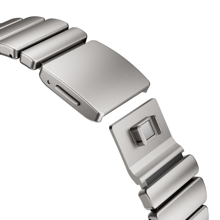磁気バックルシングルビーズシリコンステンレススチールウォッチバンド、Apple Watch 46mm / 49mm / 45mm / 44mm用