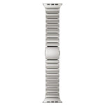 磁気バックルシングルビーズシリコンステンレススチールウォッチバンド、Apple Watch 46mm / 49mm / 45mm / 44mm用