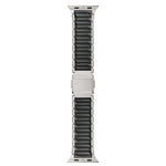 磁気バックルシングルビーズシリコンステンレススチールウォッチバンド、Apple Watch 46mm / 49mm / 45mm / 44mm用