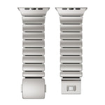 磁気バックルシングルビーズシリコンステンレススチールウォッチバンド、Apple Watch 46mm / 49mm / 45mm / 44mm用