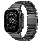 磁気バックルシングルビーズシリコンステンレススチールウォッチバンド、Apple Watch 46mm / 49mm / 45mm / 44mm用