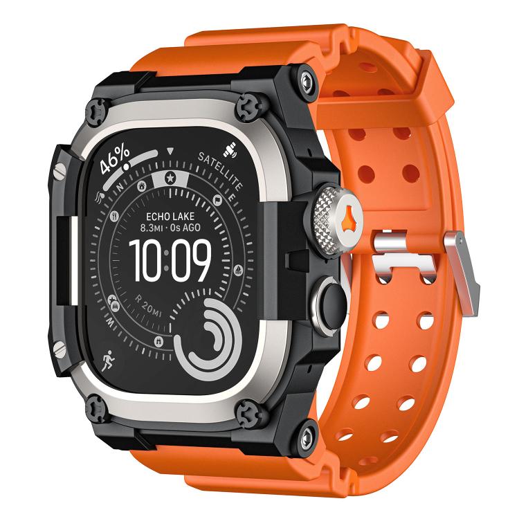 メタル保護ケース一体型TPUウォッチバンド、Apple Watch Ultra 3 / Ultra 2 / Ultra 1 49mm用