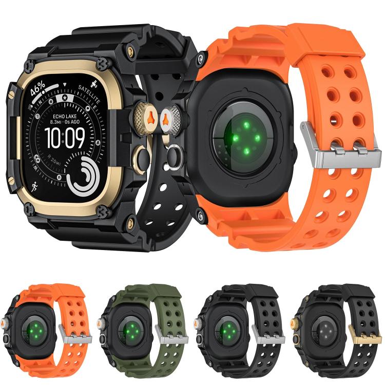 メタル保護ケース一体型TPUウォッチバンド、Apple Watch Ultra 3 / Ultra 2 / Ultra 1 49mm用