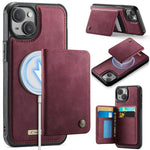 CaseMe Me80シリーズ 取り外し可能ウォレット 磁気 RFID ヴィーガンレザー スマホケース、iPhone 15 Pro Max用、iPhone 15 Pro用、iPhone 15 Plus / 14 Plus用、iPhone 15用、iPhone 14用、iPhone 14 Pro用、iPhone 14 Pro Max用、iPhone 13 Pro Max用