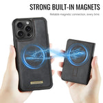 CaseMe Me80シリーズ 取り外し可能ウォレット 磁気 RFID ヴィーガンレザー スマホケース、iPhone 15 Pro Max用、iPhone 15 Pro用、iPhone 15 Plus / 14 Plus用、iPhone 15用、iPhone 14用、iPhone 14 Pro用、iPhone 14 Pro Max用、iPhone 13 Pro Max用