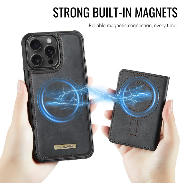 CaseMe Me80シリーズ 取り外し可能ウォレット 磁気 RFID ヴィーガンレザー スマホケース、iPhone 15 Pro Max用、iPhone 15 Pro用、iPhone 15 Plus / 14 Plus用、iPhone 15用、iPhone 14用、iPhone 14 Pro用、iPhone 14 Pro Max用、iPhone 13 Pro Max用
