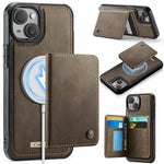 CaseMe Me80シリーズ 取り外し可能ウォレット 磁気 RFID ヴィーガンレザー スマホケース、iPhone 15 Pro Max用、iPhone 15 Pro用、iPhone 15 Plus / 14 Plus用、iPhone 15用、iPhone 14用、iPhone 14 Pro用、iPhone 14 Pro Max用、iPhone 13 Pro Max用