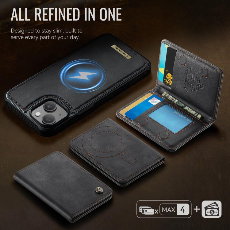 CaseMe Me80 シリーズ 着脱式財布 磁気 RFID ヴィーガンレザー スマホケース、iPhone 13 用、iPhone 12 / 12 Pro 用、iPhone 12 Pro Max 用、iPhone 11 Pro Max 用、iPhone 11 用、iPhone 11 Pro 用