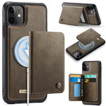 CaseMe Me80 シリーズ 着脱式財布 磁気 RFID ヴィーガンレザー スマホケース、iPhone 13 用、iPhone 12 / 12 Pro 用、iPhone 12 Pro Max 用、iPhone 11 Pro Max 用、iPhone 11 用、iPhone 11 Pro 用