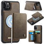 CaseMe Me80 シリーズ 着脱式財布 磁気 RFID ヴィーガンレザー スマホケース、iPhone 13 用、iPhone 12 / 12 Pro 用、iPhone 12 Pro Max 用、iPhone 11 Pro Max 用、iPhone 11 用、iPhone 11 Pro 用