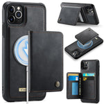 CaseMe Me80 シリーズ 着脱式財布 磁気 RFID ヴィーガンレザー スマホケース、iPhone 13 用、iPhone 12 / 12 Pro 用、iPhone 12 Pro Max 用、iPhone 11 Pro Max 用、iPhone 11 用、iPhone 11 Pro 用