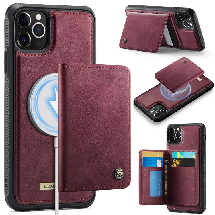 CaseMe Me80 シリーズ 着脱式財布 磁気 RFID ヴィーガンレザー スマホケース、iPhone 13 用、iPhone 12 / 12 Pro 用、iPhone 12 Pro Max 用、iPhone 11 Pro Max 用、iPhone 11 用、iPhone 11 Pro 用
