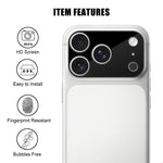 Kalebol シルクスクリーン印刷HD防指紋AR一体型カメラレンズ強化ガラスフィルム、iPhone 17e / 16e用、iPhone 17 Pro Max用、iPhone 17 Pro用、iPhone 17用、iPhone Air用、iPhone 16 Pro / 16 Pro Max用、iPhone 16 / 16 Plus用