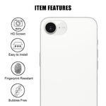 Kalebol 透明HD防指紋AR一体型カメラレンズ強化ガラスフィルム、iPhone 17e / 16e用、iPhone 17 Pro Max用、iPhone 17 Pro用、iPhone 17用、iPhone Air用、iPhone 16 Pro / 16 Pro Max用、iPhone 16 / 16 Plus用