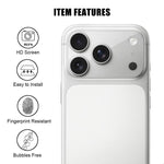 Kalebol 透明HD防指紋AR一体型カメラレンズ強化ガラスフィルム、iPhone 17e / 16e用、iPhone 17 Pro Max用、iPhone 17 Pro用、iPhone 17用、iPhone Air用、iPhone 16 Pro / 16 Pro Max用、iPhone 16 / 16 Plus用
