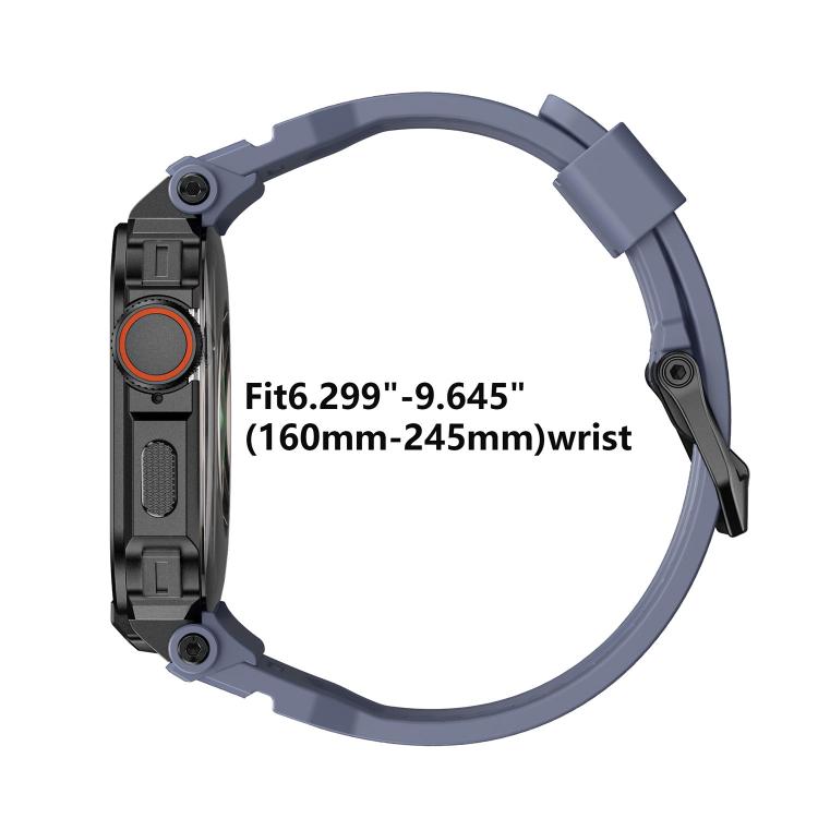 鮮やかな亜鉛合金カバー一体型シリコンウォッチバンド、Apple Watch シリーズ11 / 10 46mm用