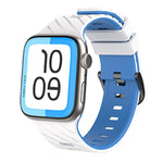 斜めツートーンシリコンウォッチバンド、Apple Watch 46mm / 49mm / 45mm / 44mm用