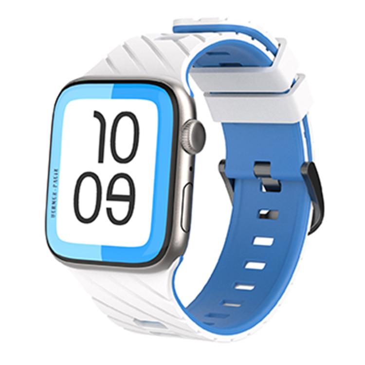 斜めツートーンシリコンウォッチバンド、Apple Watch 46mm / 49mm / 45mm / 44mm用
