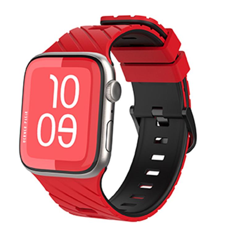 斜めツートーンシリコンウォッチバンド、Apple Watch 46mm / 49mm / 45mm / 44mm用
