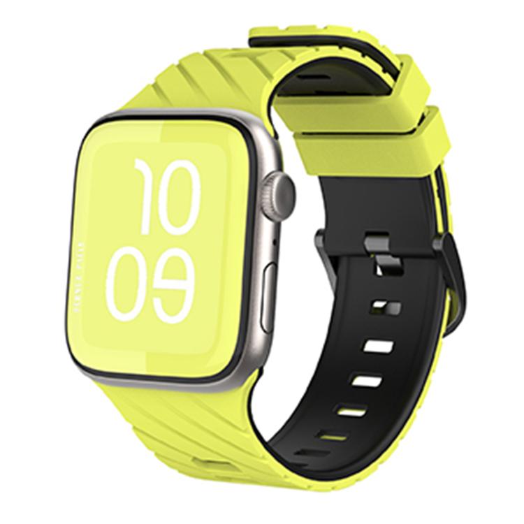 斜めツートーンシリコンウォッチバンド、Apple Watch 46mm / 49mm / 45mm / 44mm用