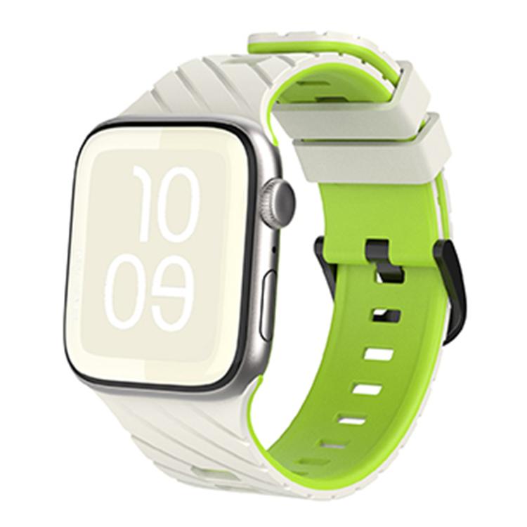 斜めツートーンシリコンウォッチバンド、Apple Watch 46mm / 49mm / 45mm / 44mm用