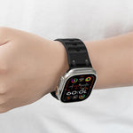 カスタマイズステップスタイル単色シリコンウォッチバンド、Apple Watch 49mm / 46mm / 45mm / 44mm用