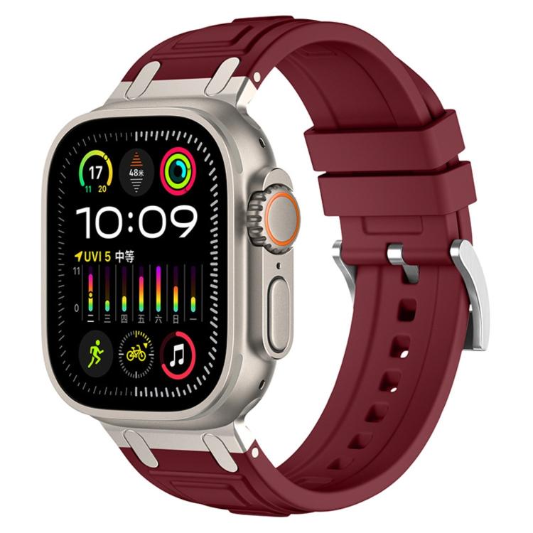 トリプルレイヤーアーマーシリコンウォッチバンド、Apple Watch 49mm / 46mm / 45mm / 44mm用、Apple Watch 42mm / 41mm / 40mm / 38mm用