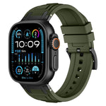 トリプルレイヤーアーマーシリコンウォッチバンド、Apple Watch 49mm / 46mm / 45mm / 44mm用、Apple Watch 42mm / 41mm / 40mm / 38mm用
