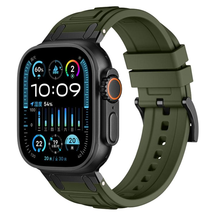 トリプルレイヤーアーマーシリコンウォッチバンド、Apple Watch 49mm / 46mm / 45mm / 44mm用、Apple Watch 42mm / 41mm / 40mm / 38mm用