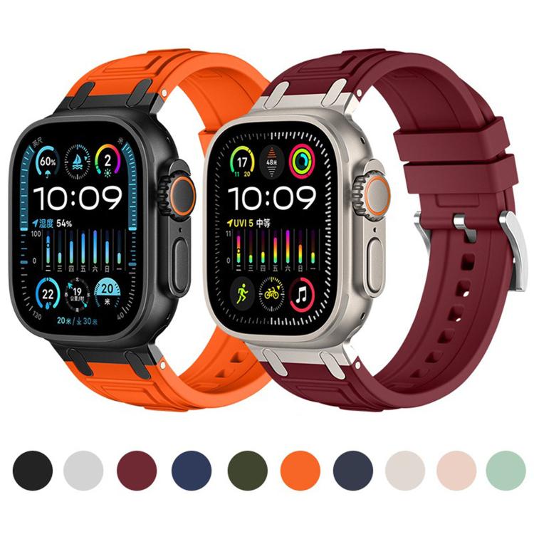 トリプルレイヤーアーマーシリコンウォッチバンド、Apple Watch 49mm / 46mm / 45mm / 44mm用、Apple Watch 42mm / 41mm / 40mm / 38mm用