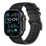 強化I字型テクスチャーシリコンウォッチバンド、Apple Watch 49mm / 46mm / 45mm / 44mm用、Apple Watch 42mm / 41mm / 40mm / 38mm用