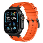 強化I字型テクスチャーシリコンウォッチバンド、Apple Watch 49mm / 46mm / 45mm / 44mm用、Apple Watch 42mm / 41mm / 40mm / 38mm用