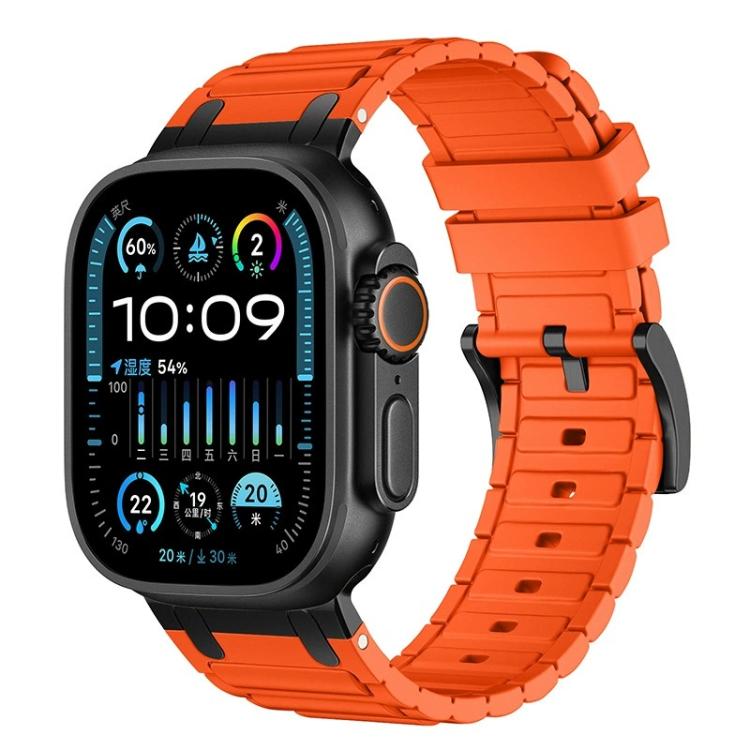強化I字型テクスチャーシリコンウォッチバンド、Apple Watch 49mm / 46mm / 45mm / 44mm用、Apple Watch 42mm / 41mm / 40mm / 38mm用