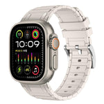 強化I字型テクスチャーシリコンウォッチバンド、Apple Watch 49mm / 46mm / 45mm / 44mm用、Apple Watch 42mm / 41mm / 40mm / 38mm用