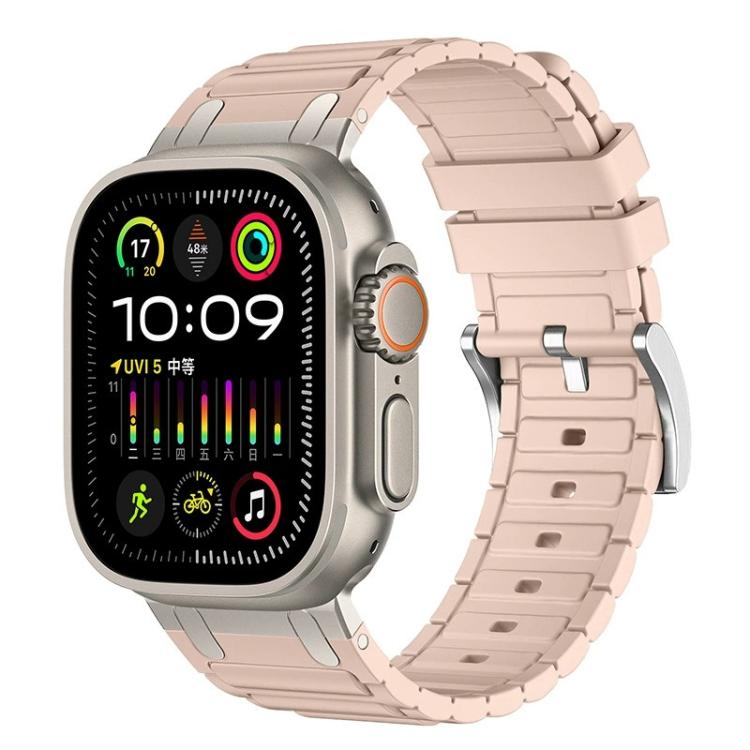 強化I字型テクスチャーシリコンウォッチバンド、Apple Watch 49mm / 46mm / 45mm / 44mm用、Apple Watch 42mm / 41mm / 40mm / 38mm用