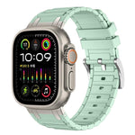 強化I字型テクスチャーシリコンウォッチバンド、Apple Watch 49mm / 46mm / 45mm / 44mm用、Apple Watch 42mm / 41mm / 40mm / 38mm用